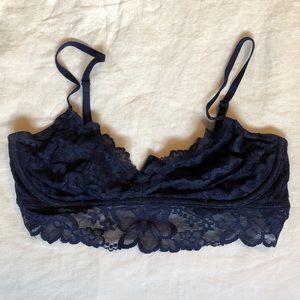 Navy Lace Bralette